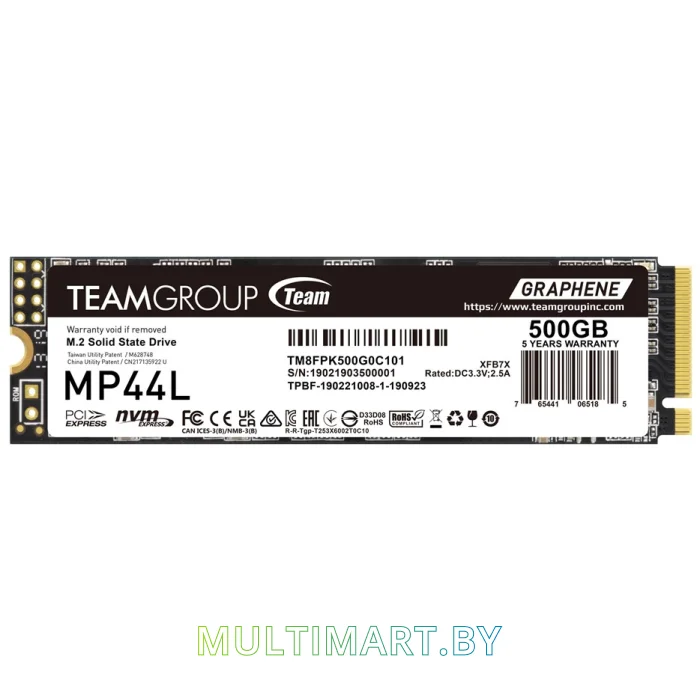 SSD диск Team MP44L 500GB (TM8FPK500G0C101)